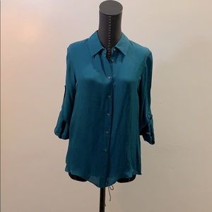 Jay Godfrey Emerald Green Blouse